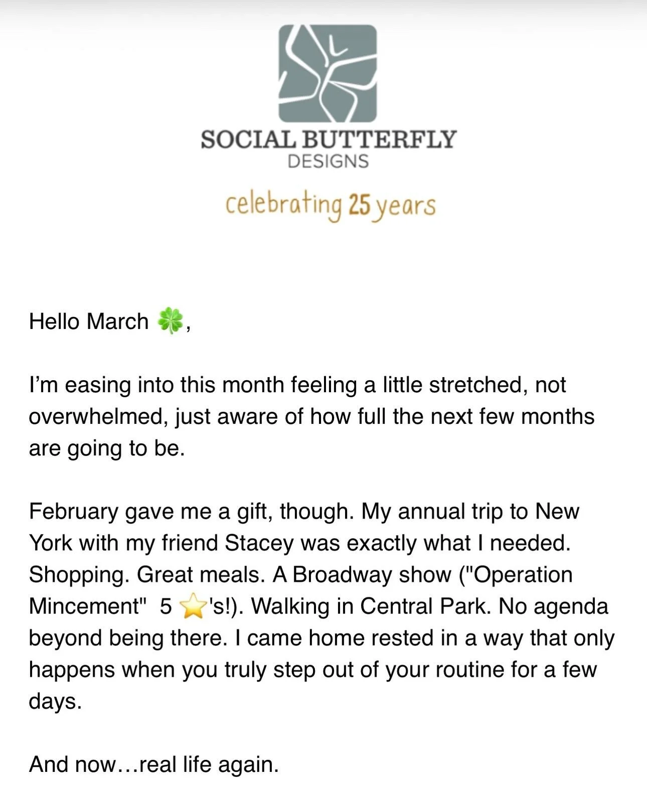 A little March 🍀 Love Note 💌.