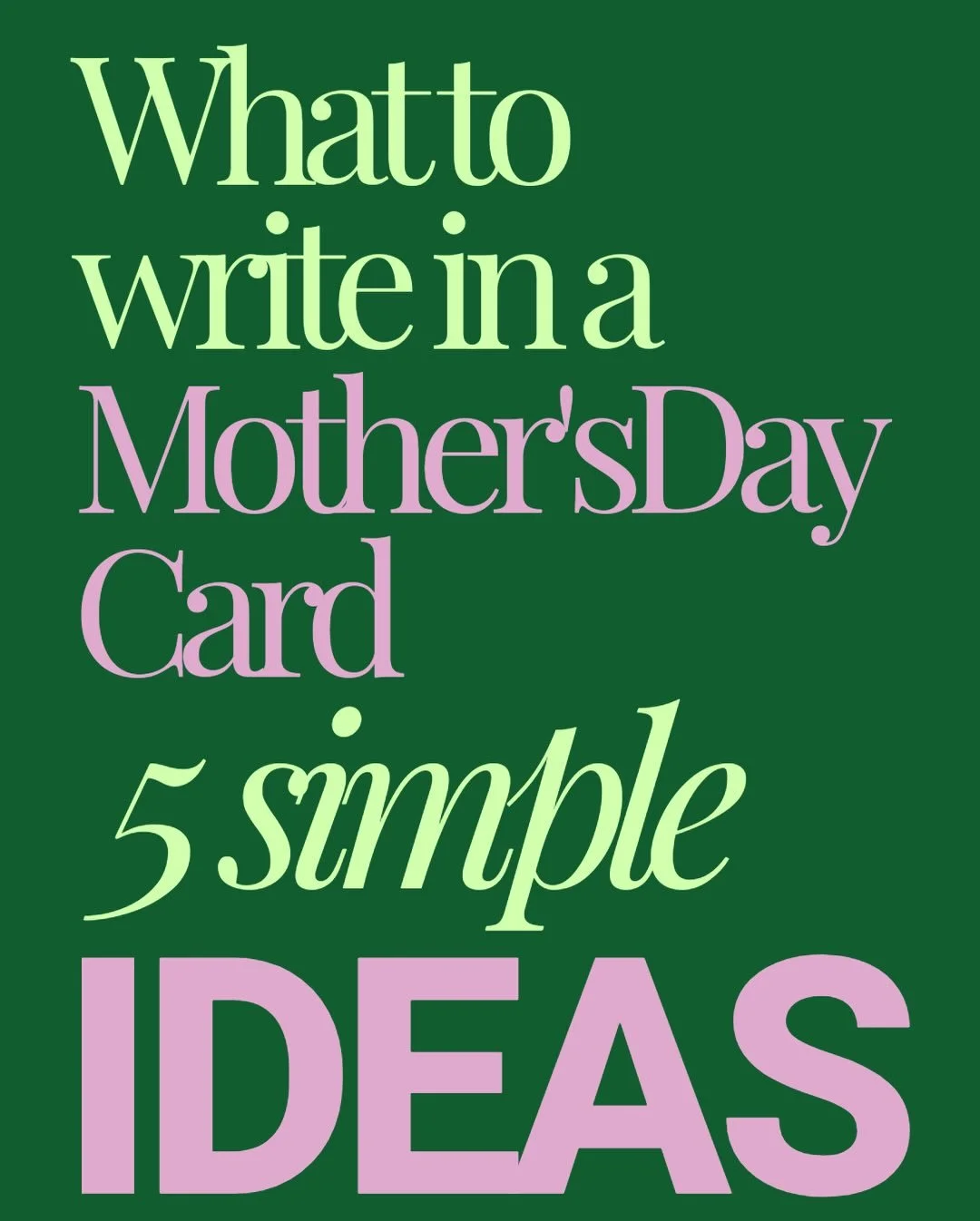 A few tips before getting those Mother&rsquo;s Day cards in the mail 💌💕👑