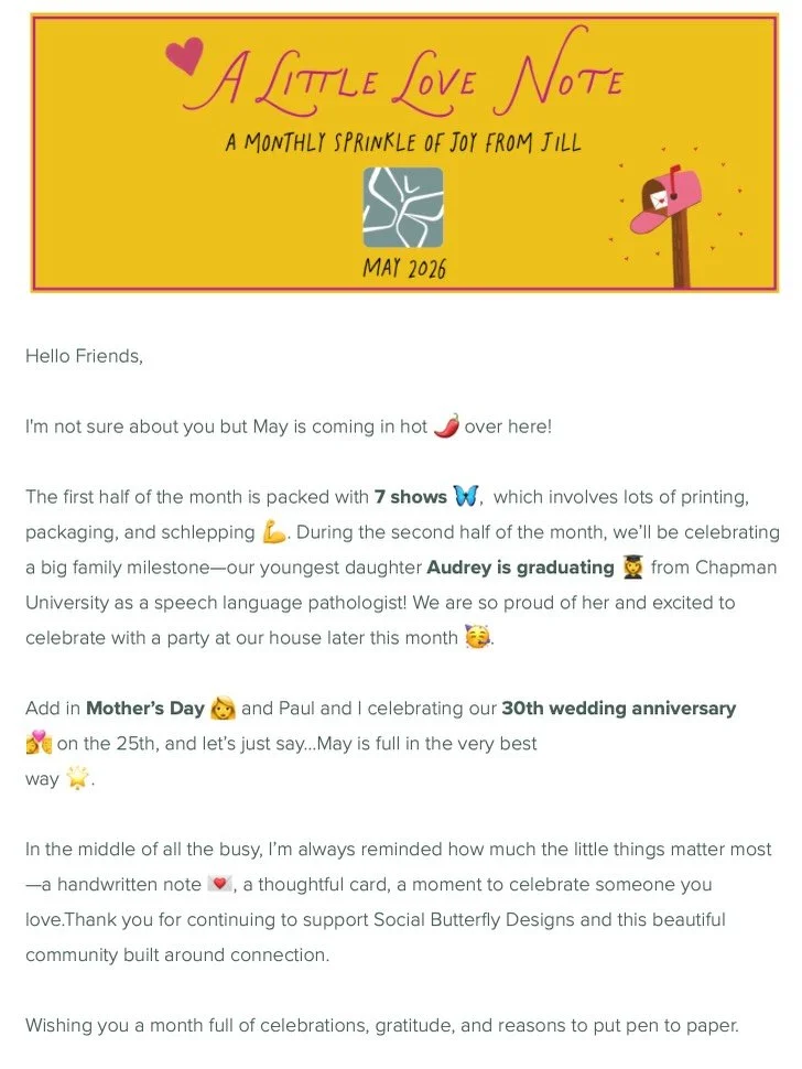 A May love note 💌&hellip;.posting late 💕.