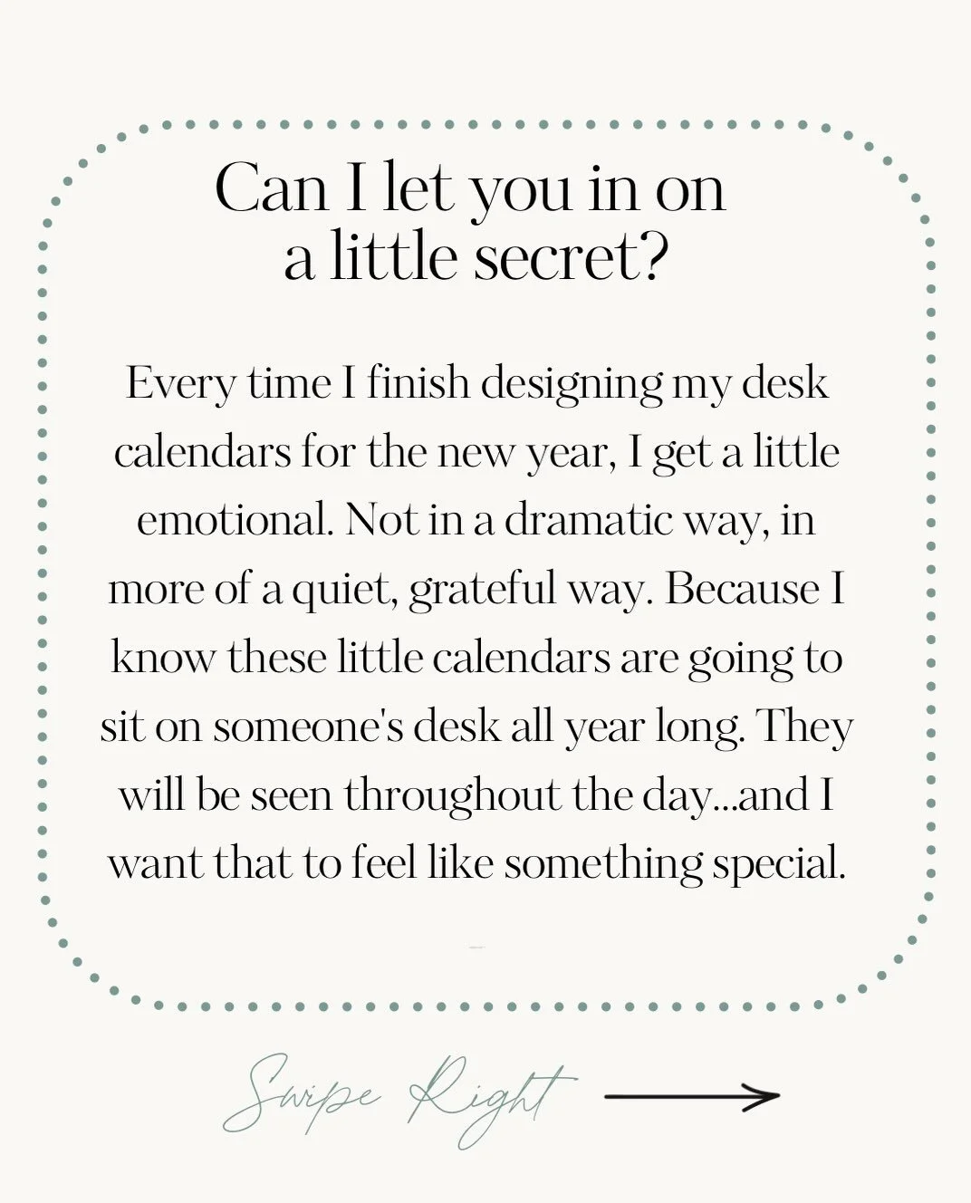 A little secret 🤫, three new calendars 📆, and 25 years of doing what I love. 🤍🦋