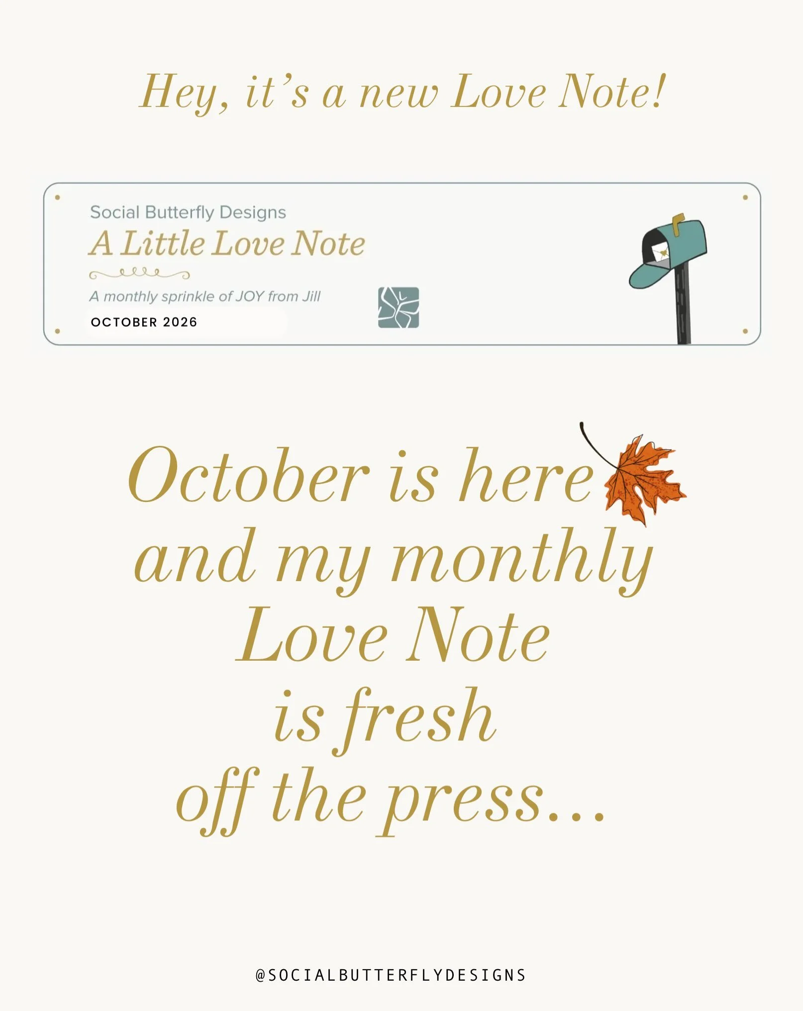 October Love Note is live! 🍂 Record 20 shows, Chicago in the fall, sweater weather (finally!&hellip;.well, almost here in SoCal), and my new favorite lip combo courtesy of @audreygerbracht_ 💄 Link in bio to read the full note. 🦋