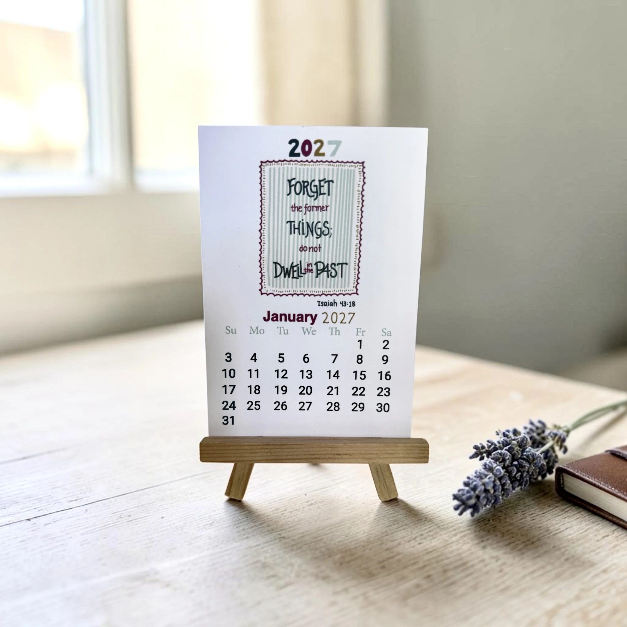 2027 Bible Verse Desk Calendar