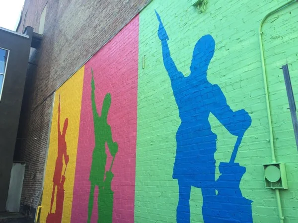The Vulcan Mural Project adds color to the streetscape on 19th Street North between Third and Fourth avenues.