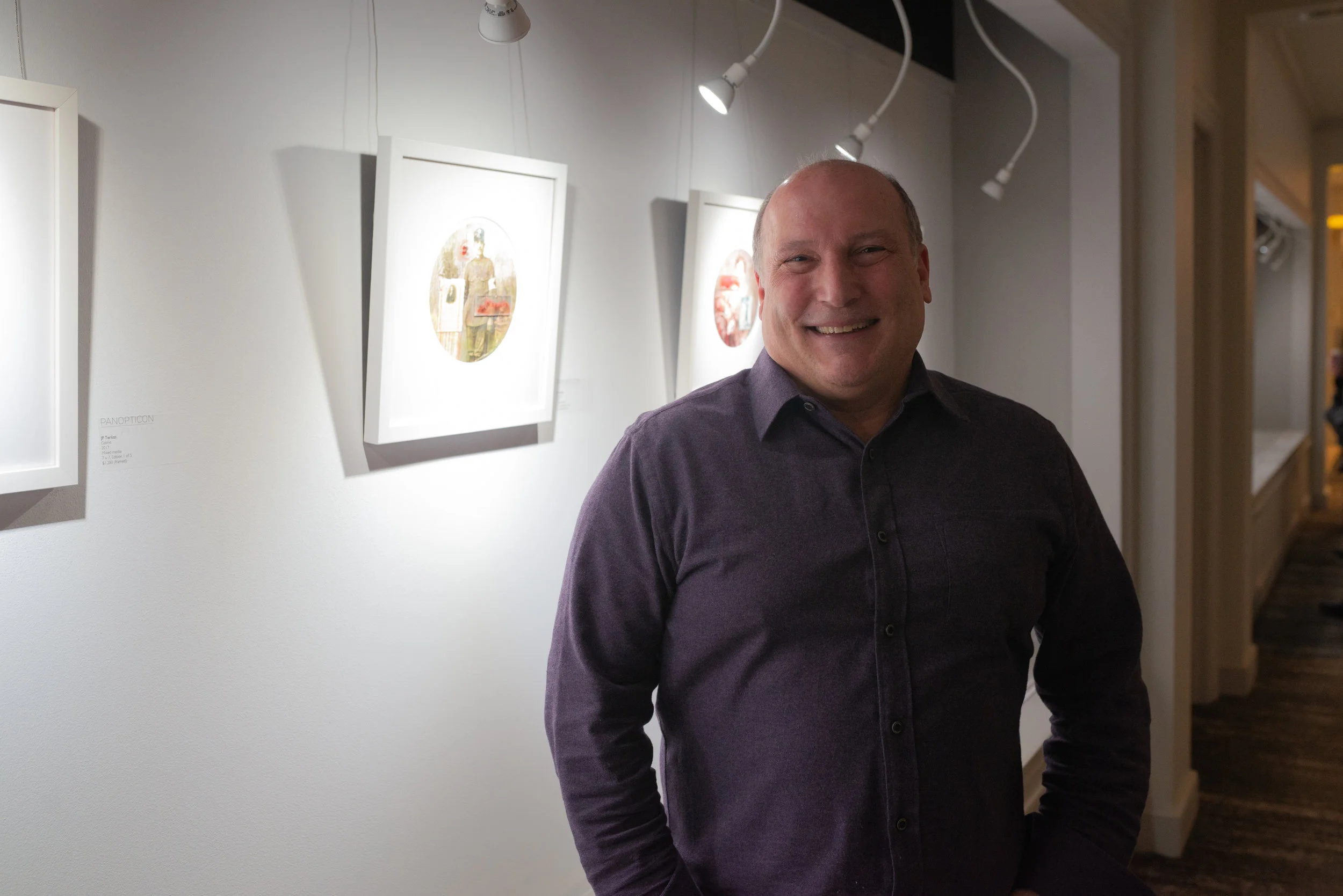 JP Terlizzi, Portrait in front of work