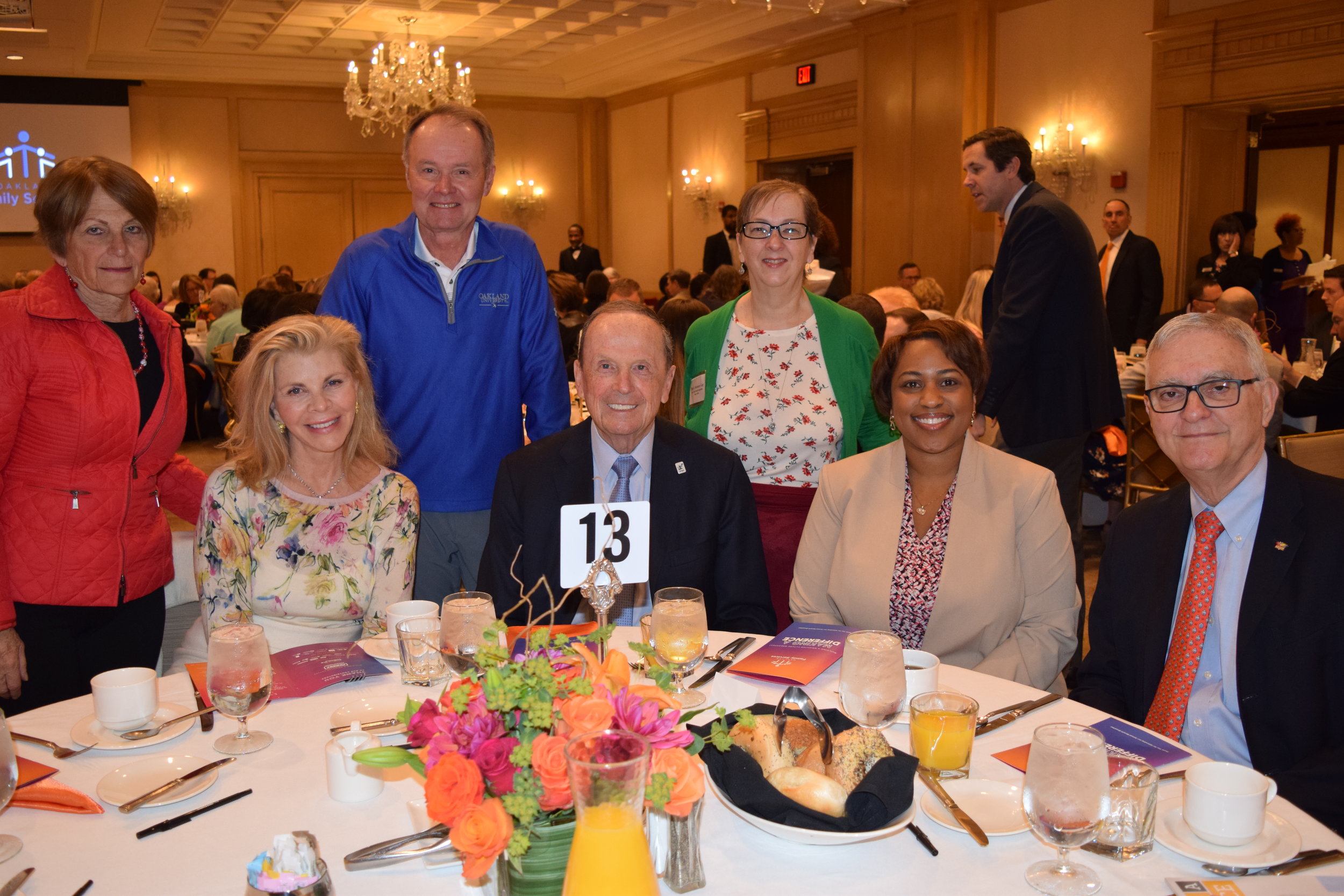 Breakfast attendees back row: Joan Richards, Honorable Bill Richards, Pam Coleman-Gay. Front: Kim and Ken Whipple, Dr. Darienne Driver Hudson and Jerry Lewis.