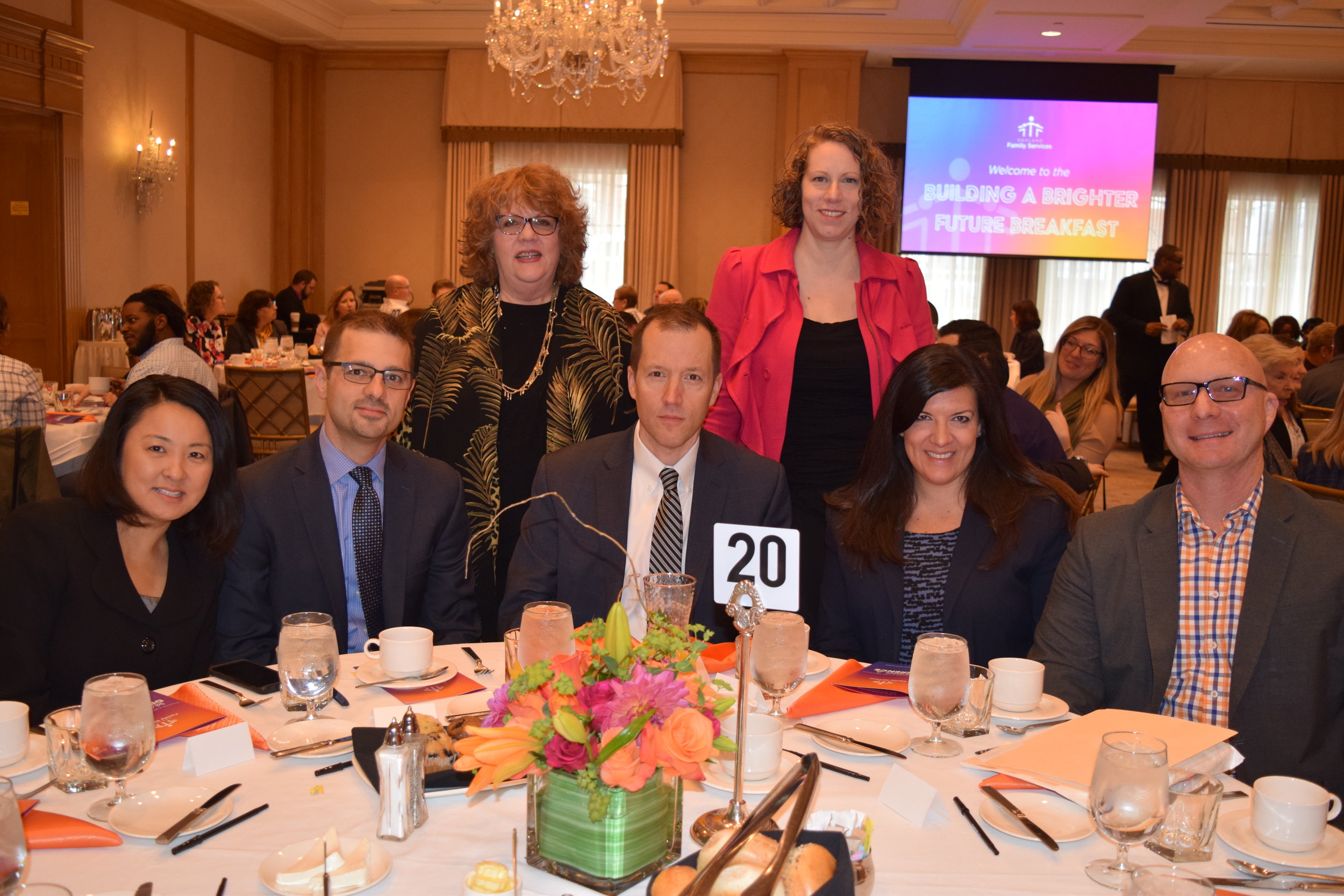 Representatives of breakfast sponsor PNC Bank attended the event.