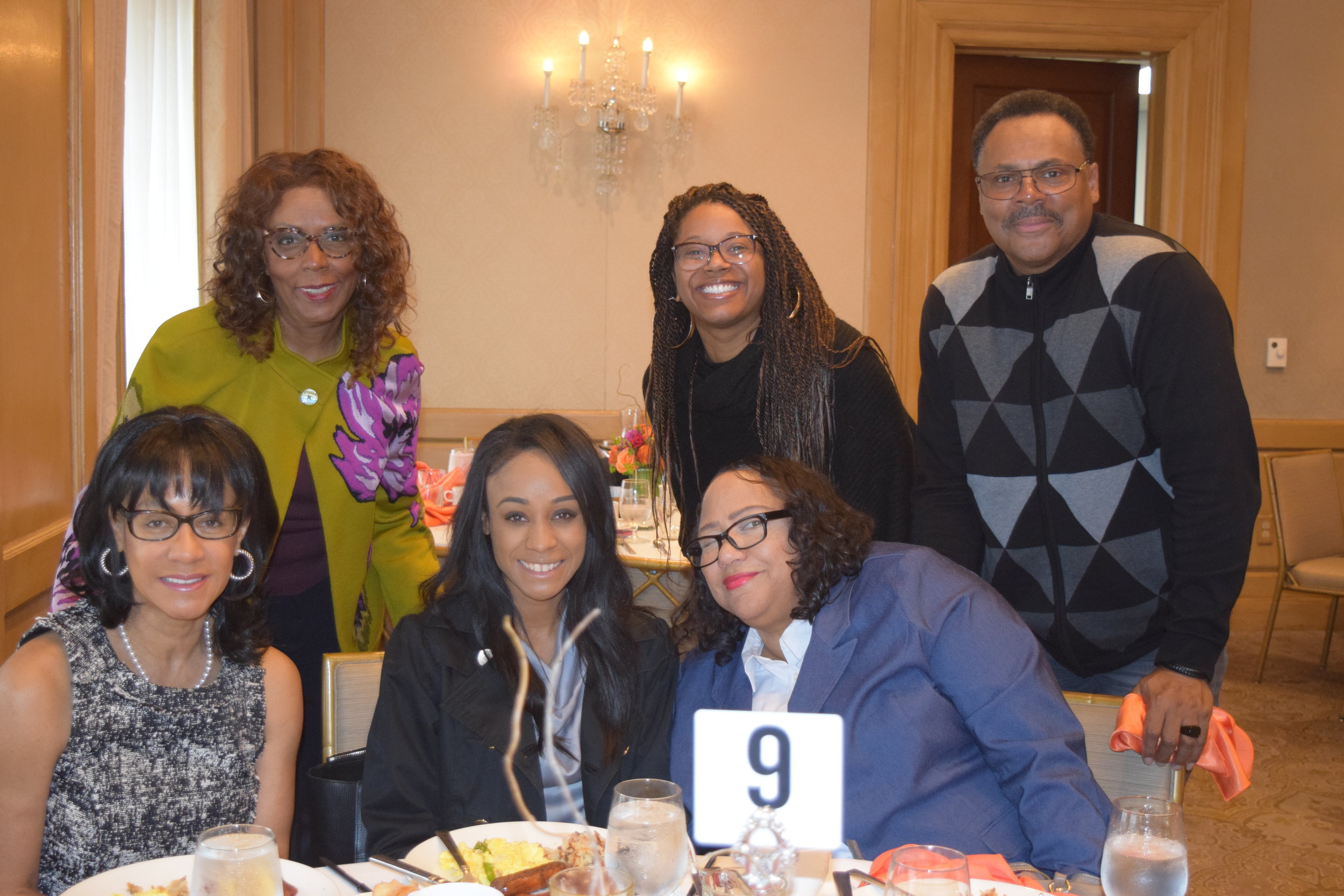 Board member Alyssa Moten and her guests joined us at the breakfast.