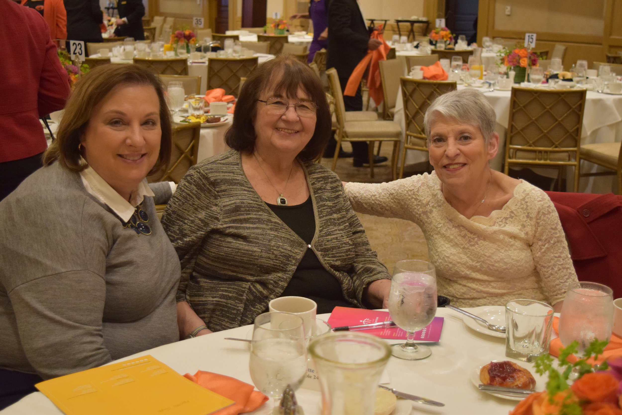 Attending the breakfast were Charlotte Paul, Catherine Marchione and Beverly Landau.