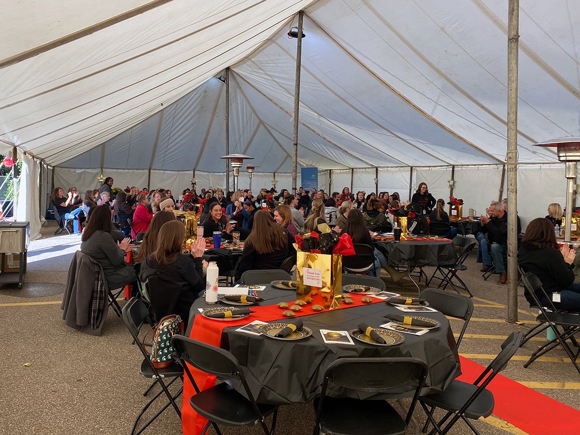  Employees gathered at Oakland Family Services’ Pontiac location for the annual Staff Recognition and Celebration Event on Sept. 23. 