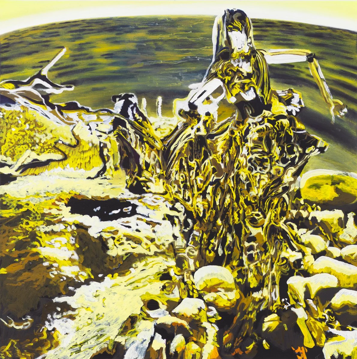 Return, 2025, Oil on canvas, 40x40in. 