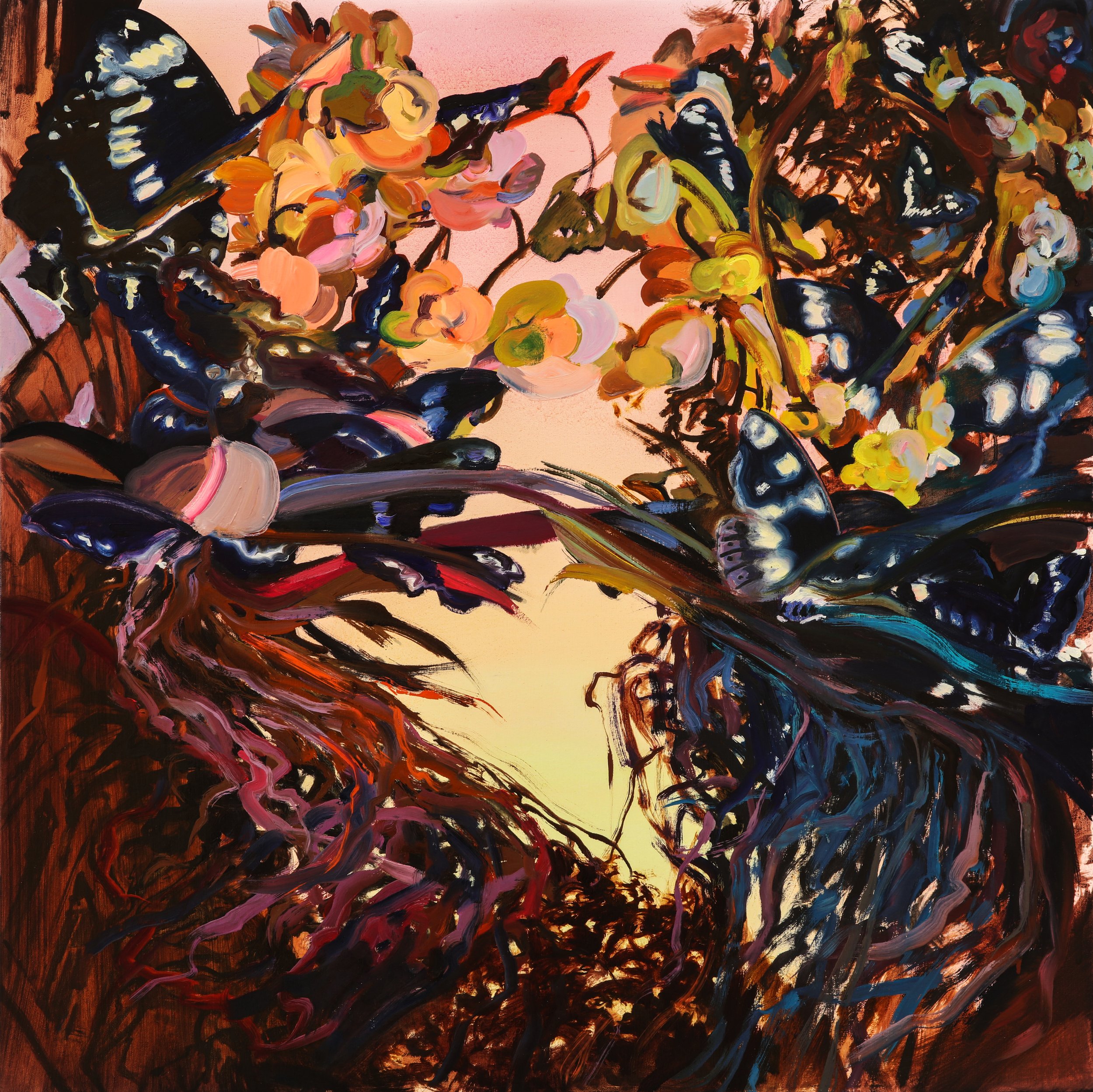 Thoughts, 2026, oil on canvas, 38x38in.