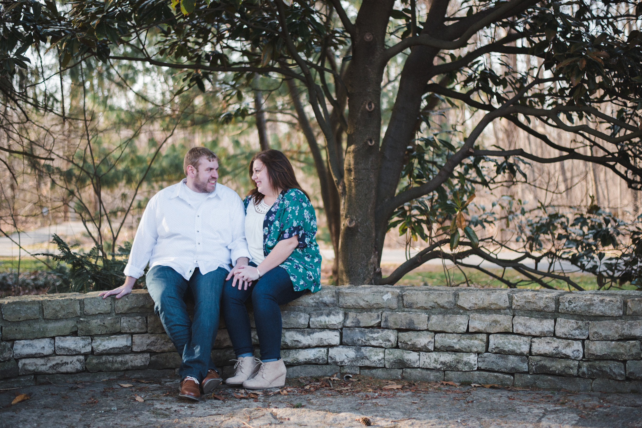 Westerville Wedding Photographer Engagement Inniswood Sunset Natural