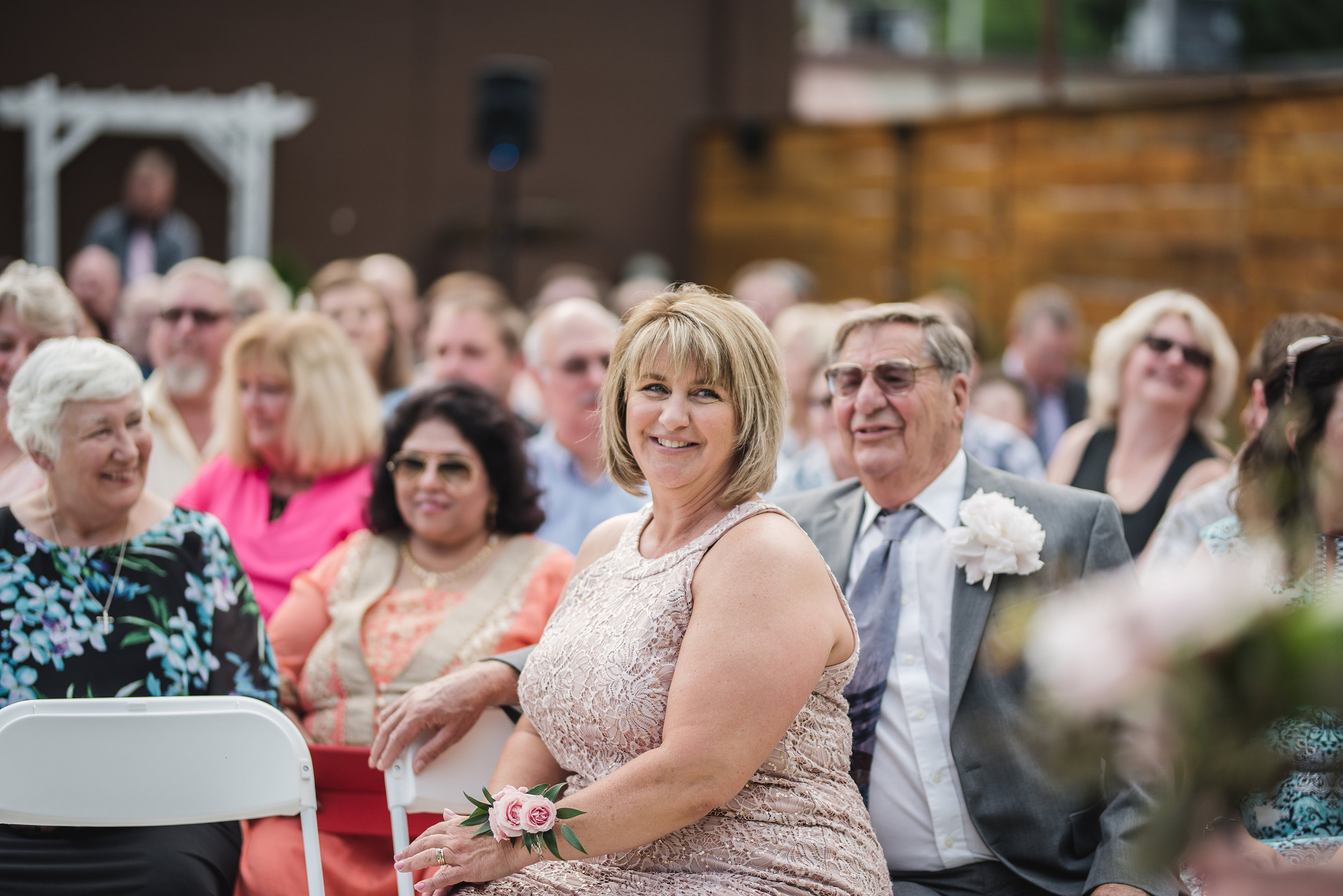 Outdoor ceremony at la navona gahanna ohio