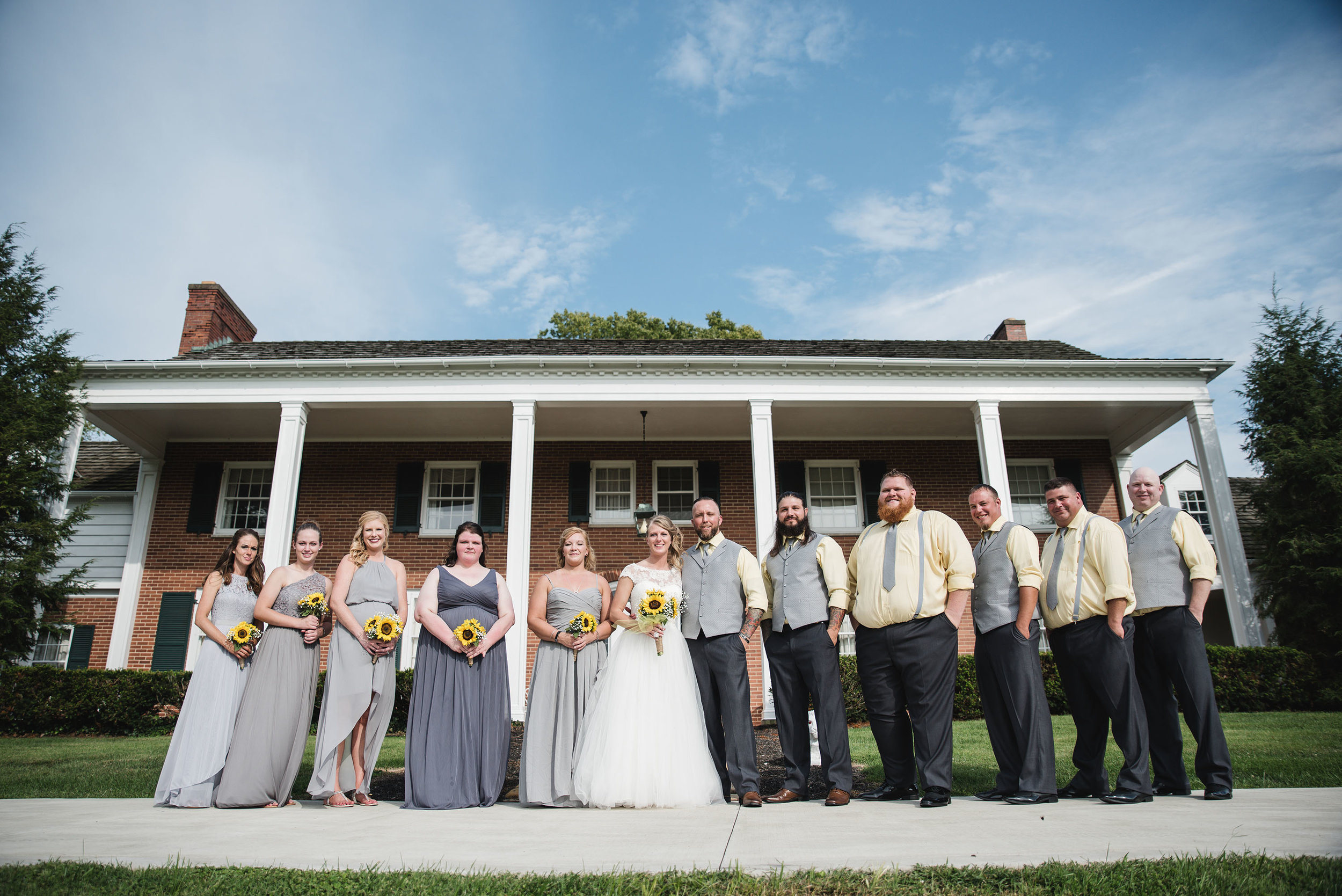bridal party lancaster ohio wedding photographer