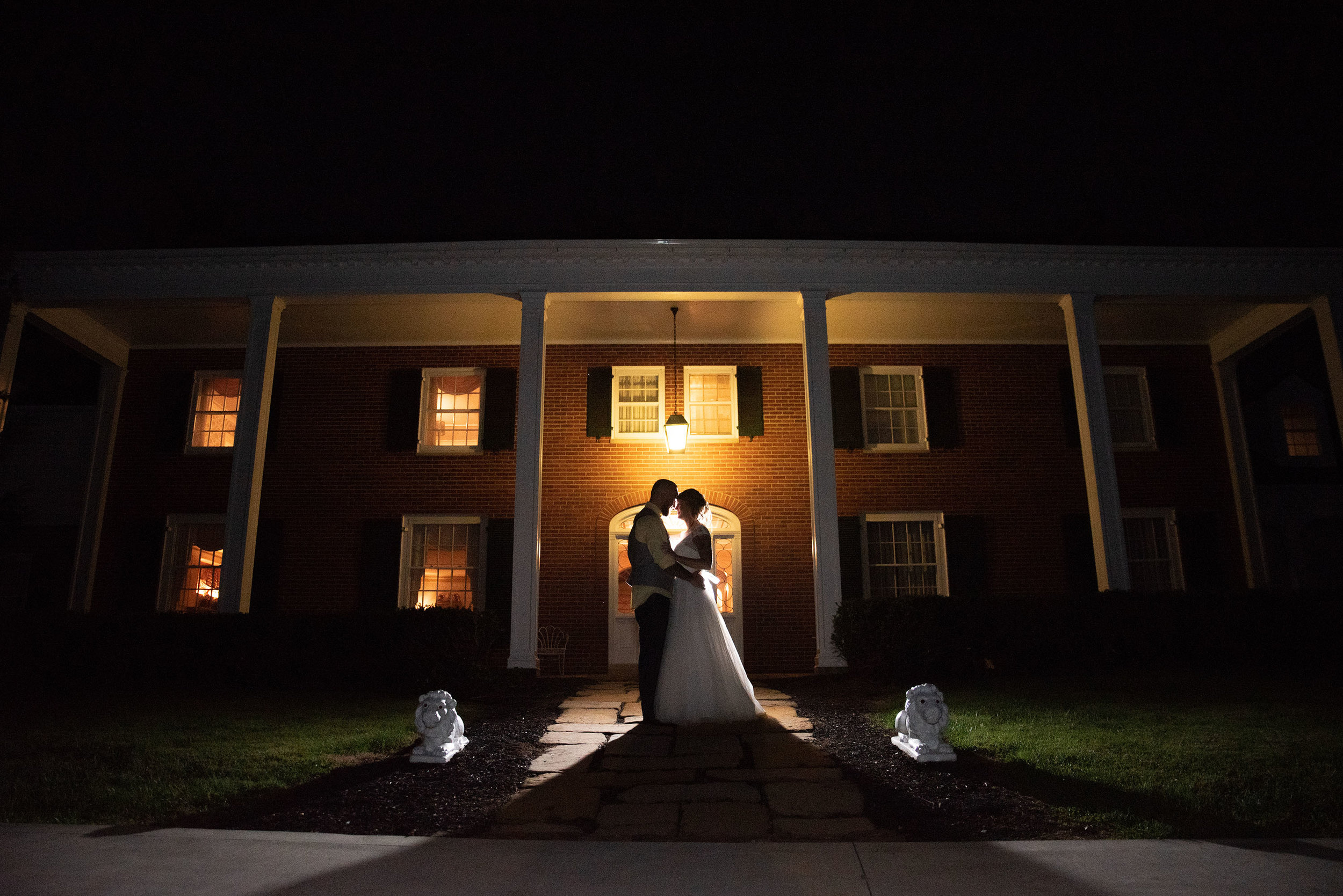 back light off camera flash portrait lancaster ohio wedding photographer