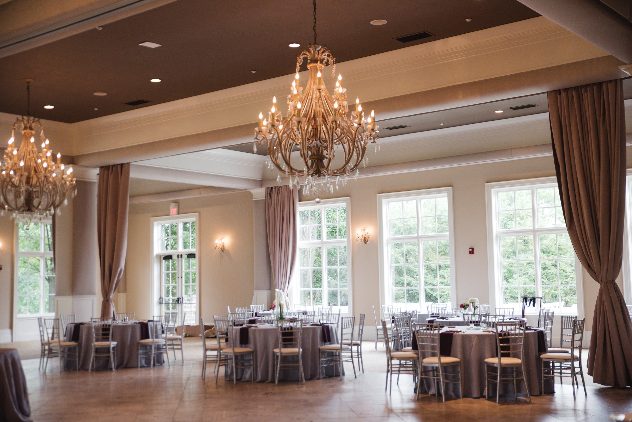 ballroom at Pinnacle Golf Club wedding