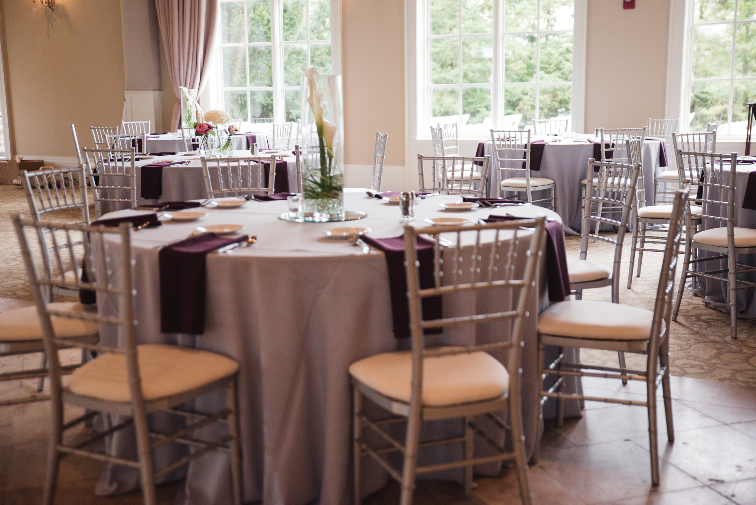 table setting columbus ohio wedding pinnacle golf club