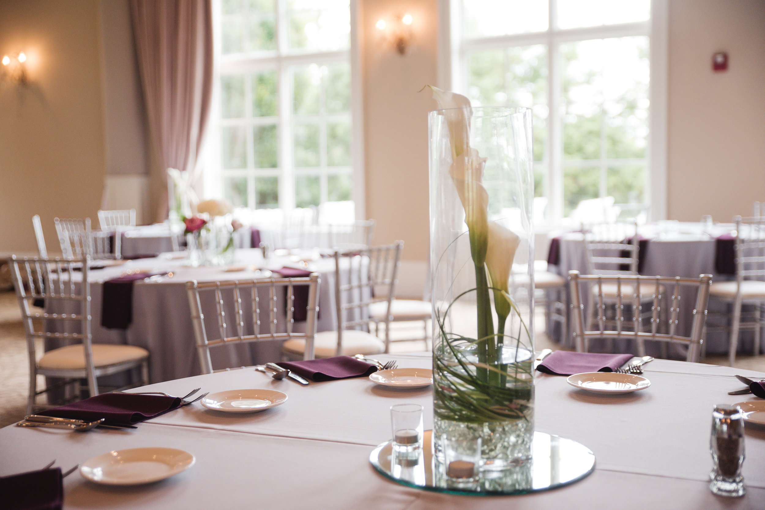 centerpieces columbus ohio wedding at pinnacle golf club photographer