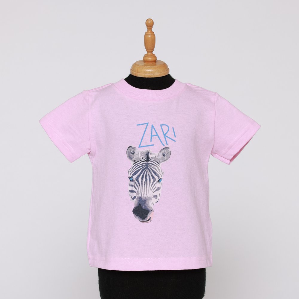 Zari - DDK Infant Animal T-Shirts Kids - Darb Dunham — Pink
