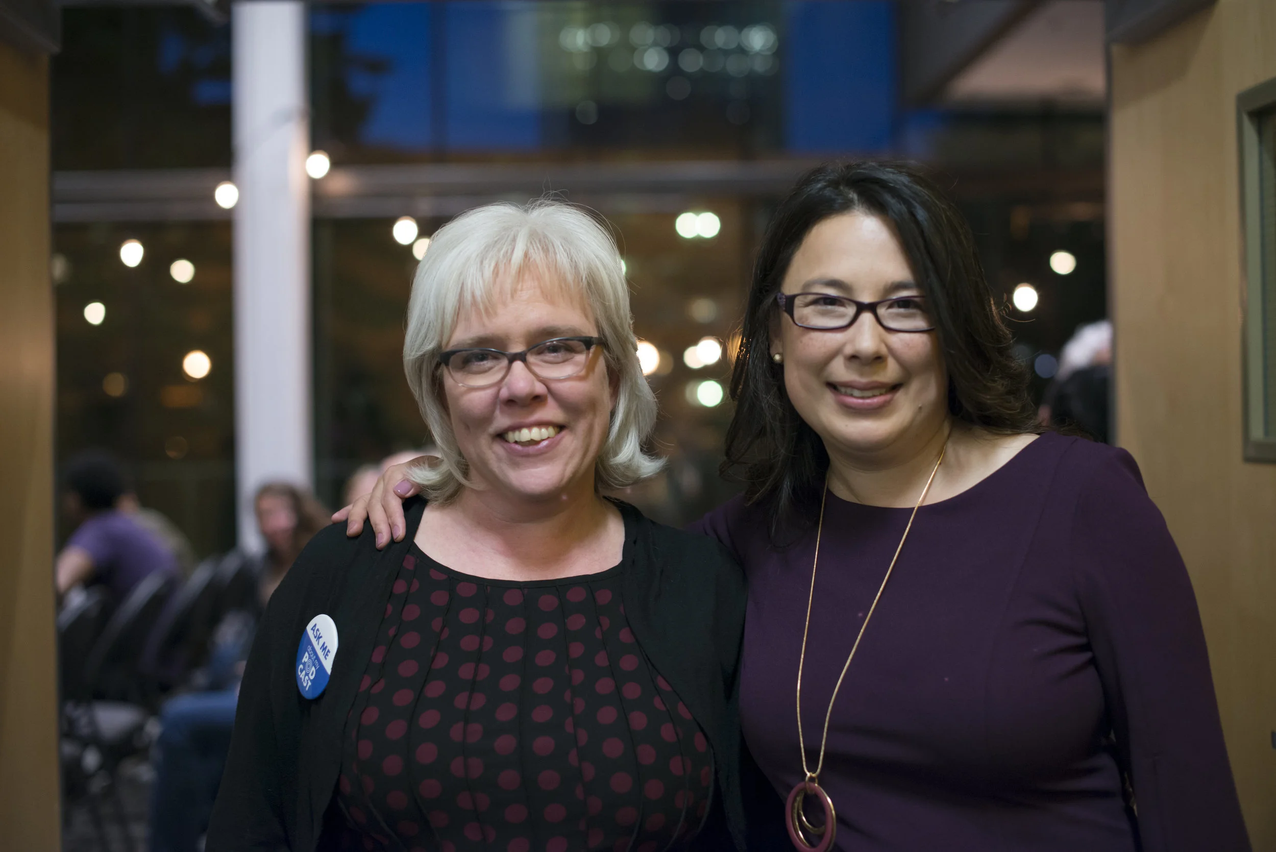 Karen Unland and Katrina Ingram at the APN launch party in September of 2017. (photo courtesy of FO Photography )