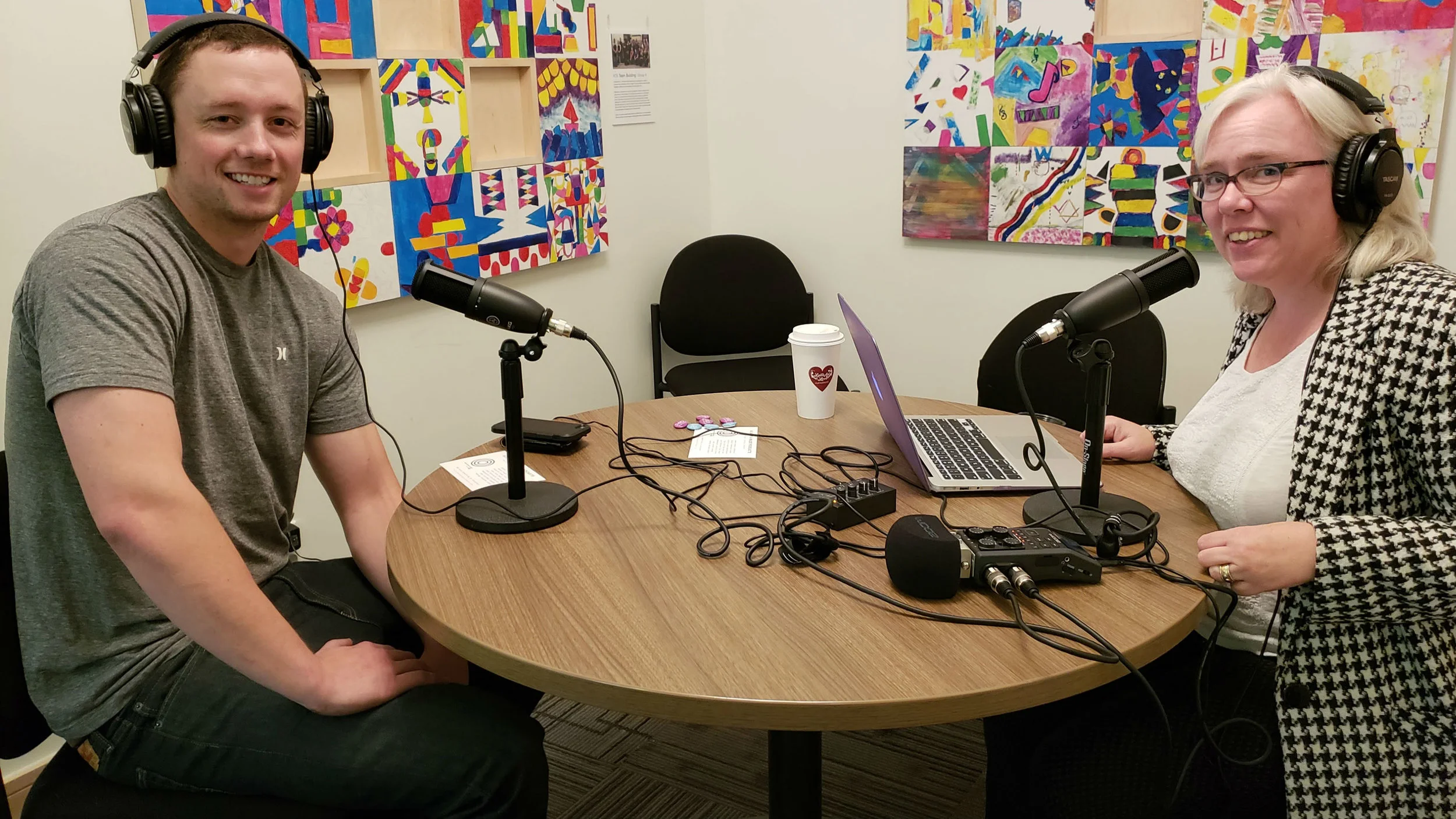 Zac Hartley, chief operating officer of Burgundy Oak, speaks to Karen Unland of the Alberta Podcast Network, powered by ATB, at the ATB Entrepreneur Centre in Calgary on Sept. 12, 2018.