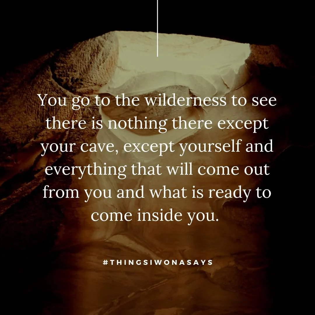 You go to see yourself