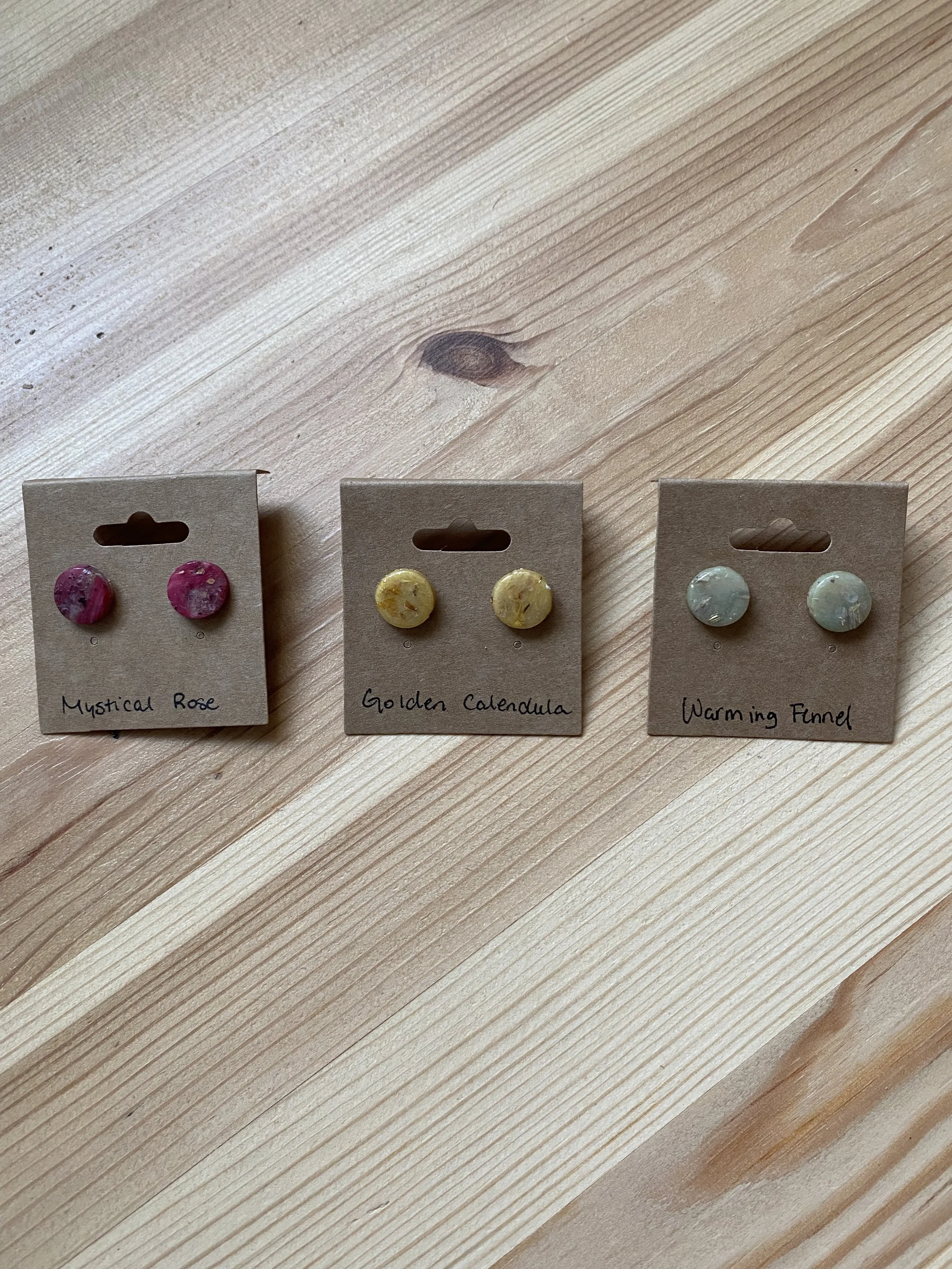 Flower + Herb Stud Earrings