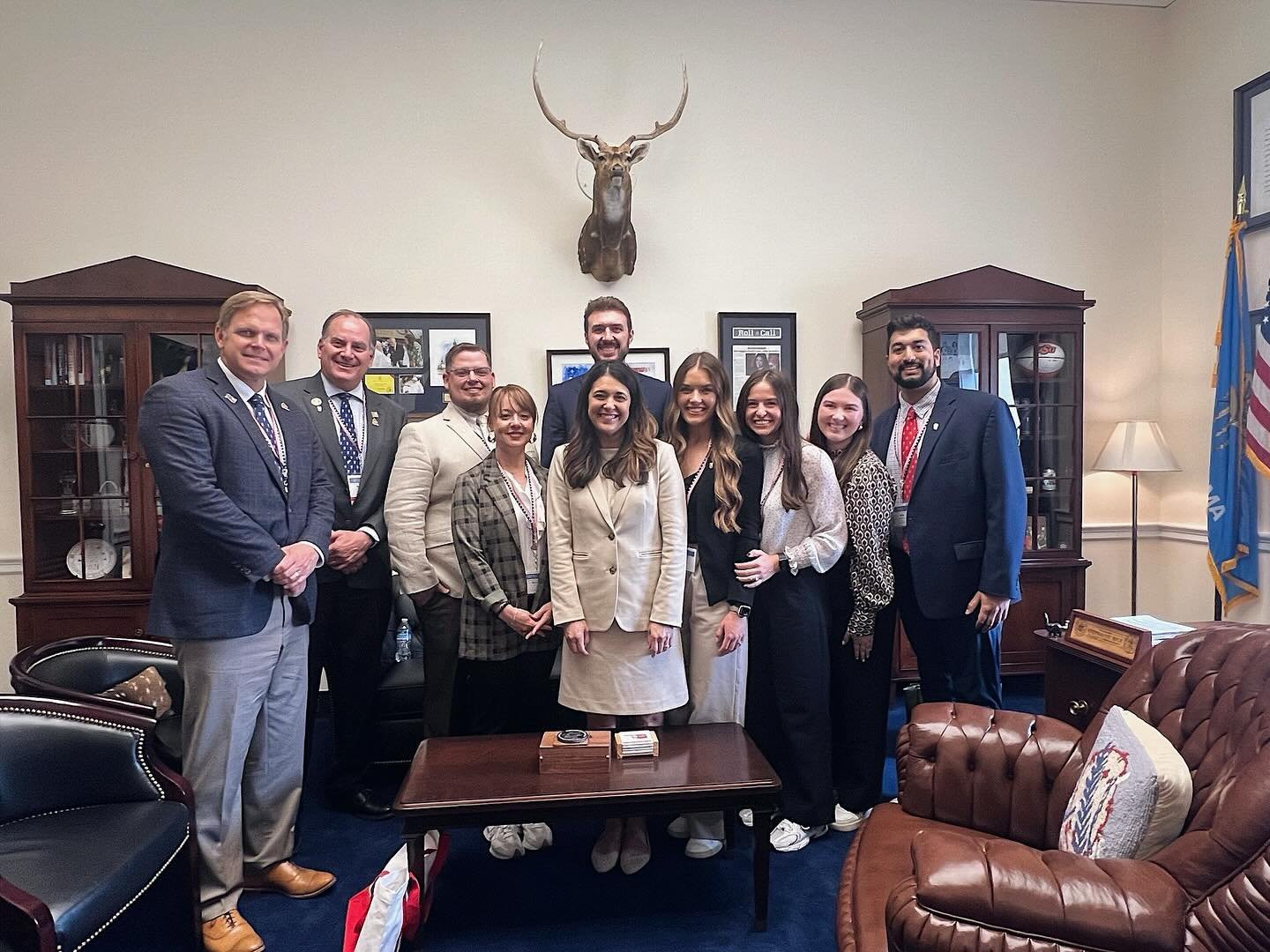 Thank you to Representative Stephanie Bice for meeting with us this afternoon to discuss multiple House Bills affecting dentists across the nation! We are so grateful for your continued support and service to our state and nation. 🦷🇺🇸