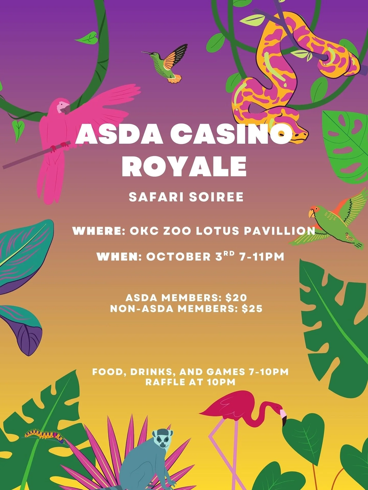 Last few hours for ASDA members to get tickets to Casino before the price increases! The link to buy them is in our bio!!! We hope to see everyone there