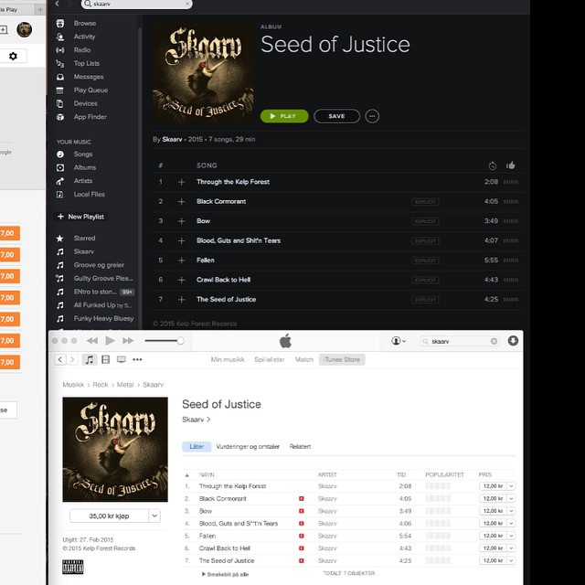 &quot;Seed of Justice&quot; now available on iTunes, Spotify, Google Play + many more!
#skaarv #sludge #metal #stoner #squw&aelig;tt #sand&oslash;yrock #stoneharbour #ep #seedofjustice #norway #pyro #har&oslash;y