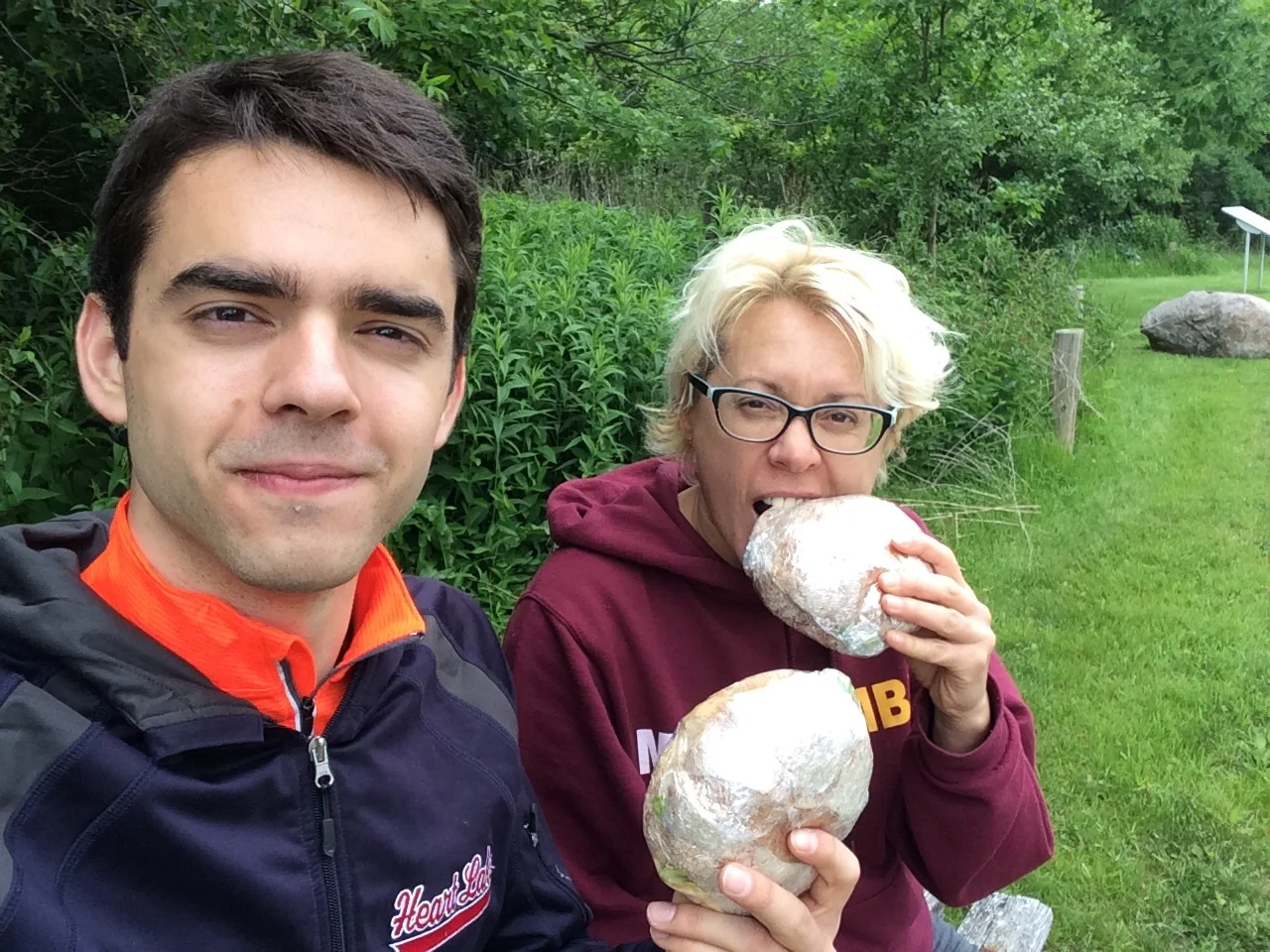 Romantic sandwich lunch to say goodbye.