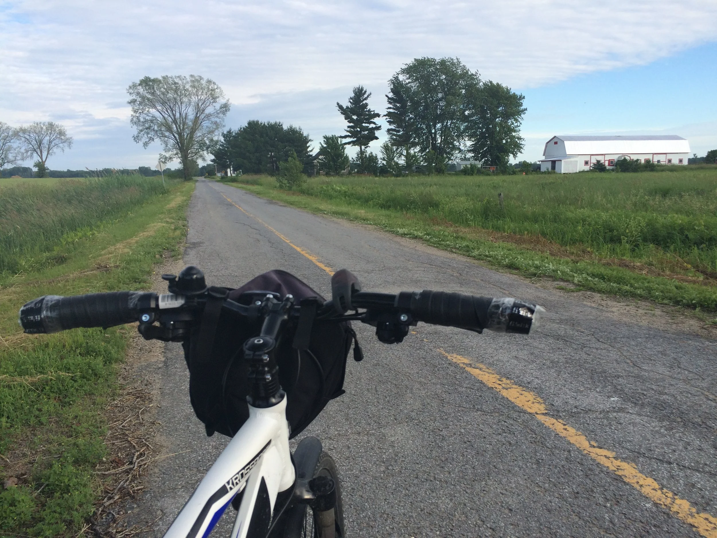 Lonely roads in the middle of Quebec.