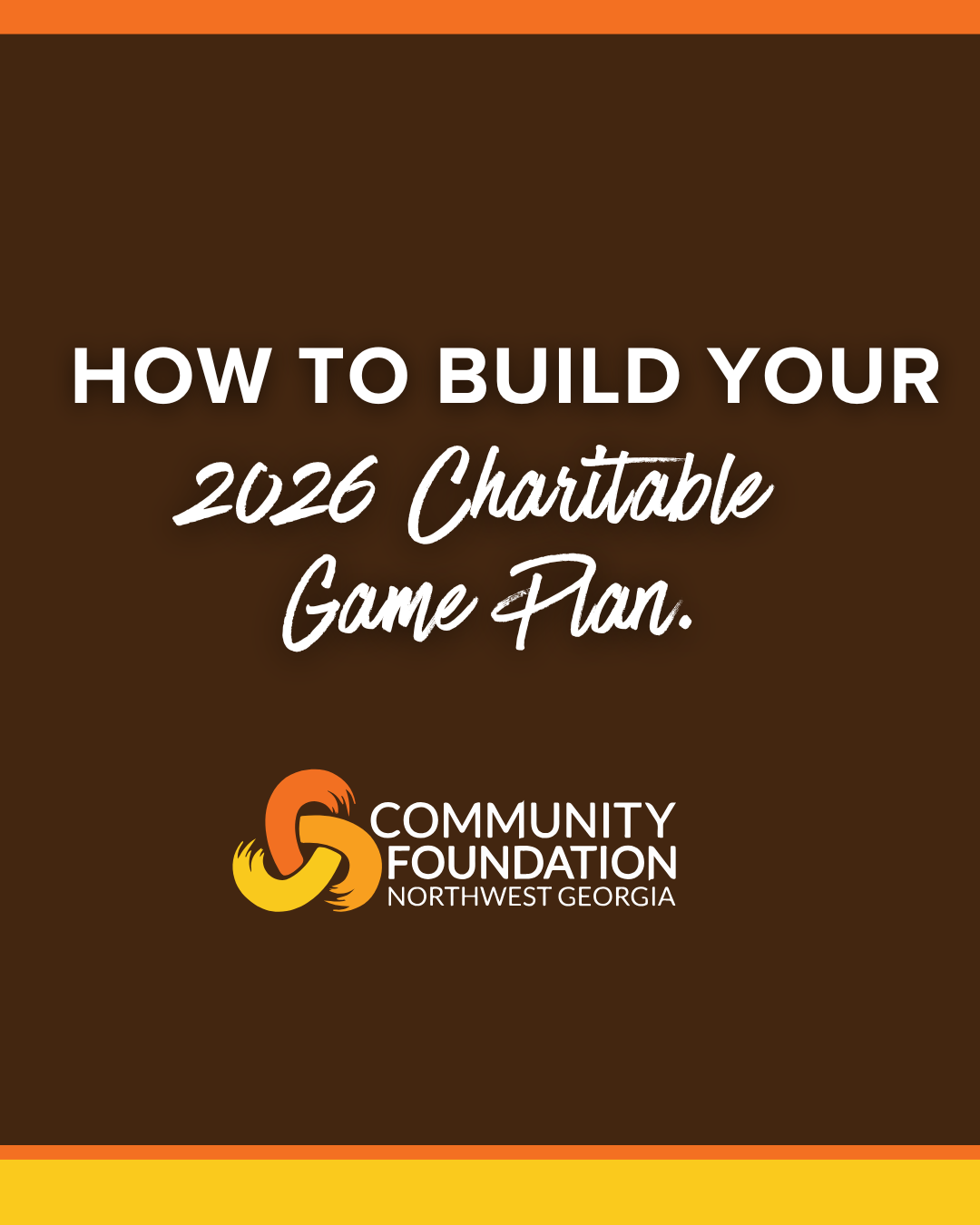 How to Build Your 2026 Charitable Game Plan
