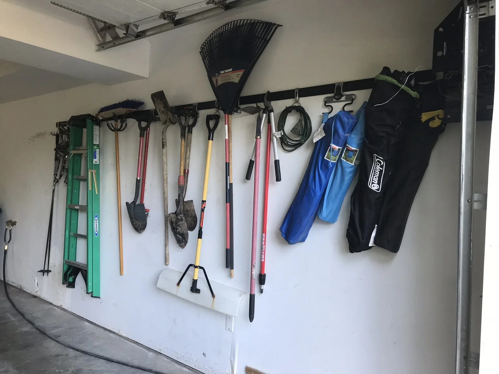 And here’s a Rubbermaid Fasttrack System in a client’s garage.