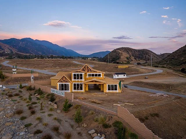 If you think this is beautiful, you should see the view from the other side.🤩 Double-tap if you&rsquo;re excited to see the finished product of this modern farmhouse at Mountain Gate.