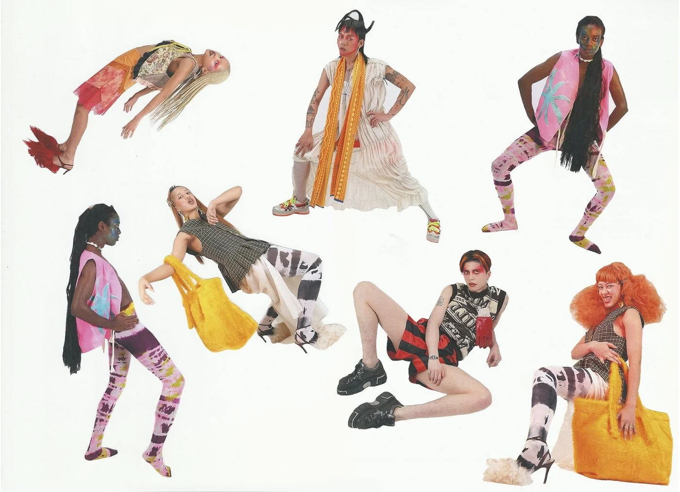 The second on top : Scarf CONGREGATIONdesign / Cycling Short CONGREGATIONdesign / Dress Renata Brenha