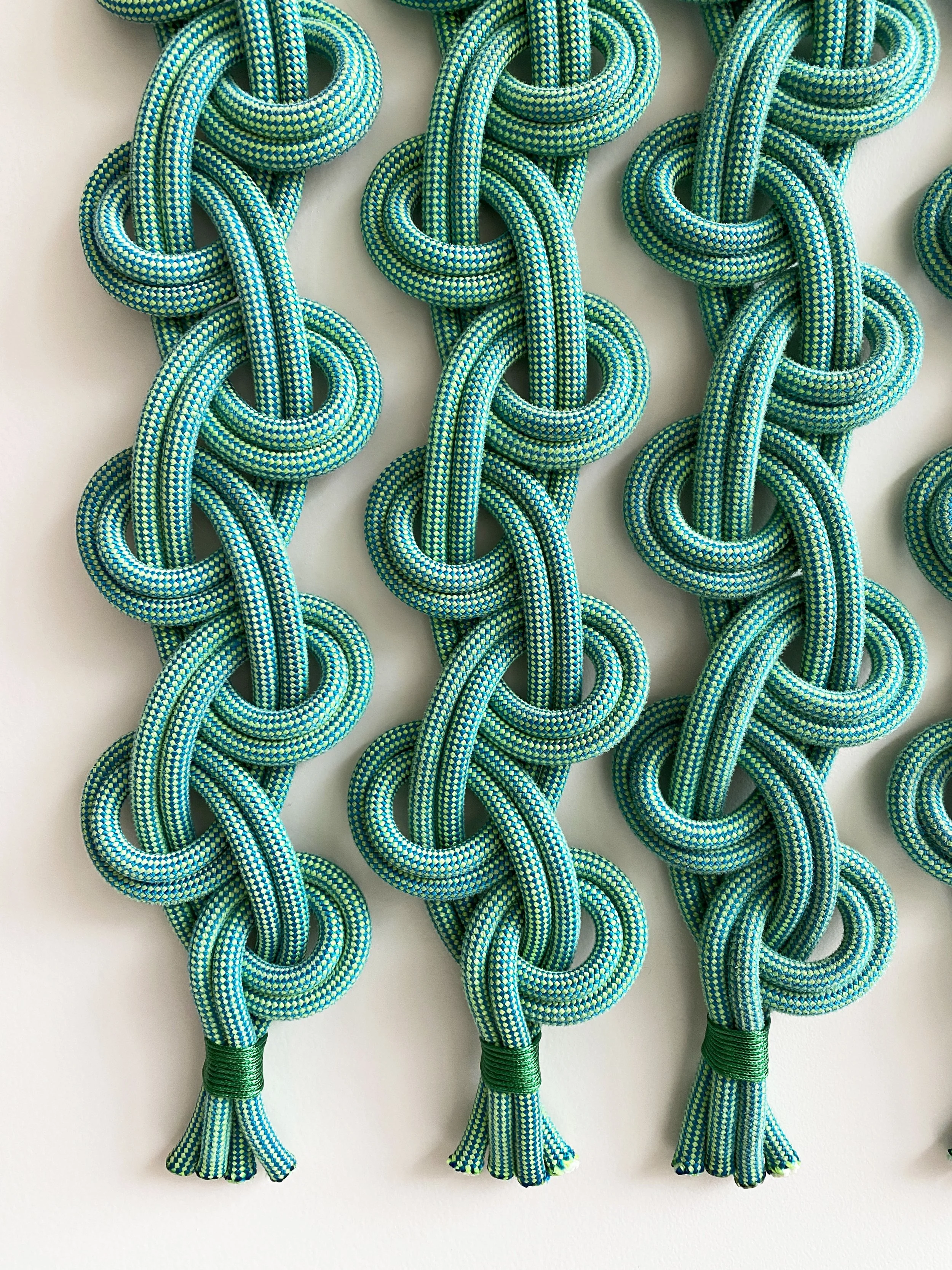 "Selaginella" — Retired Climbing Rope Wall Art