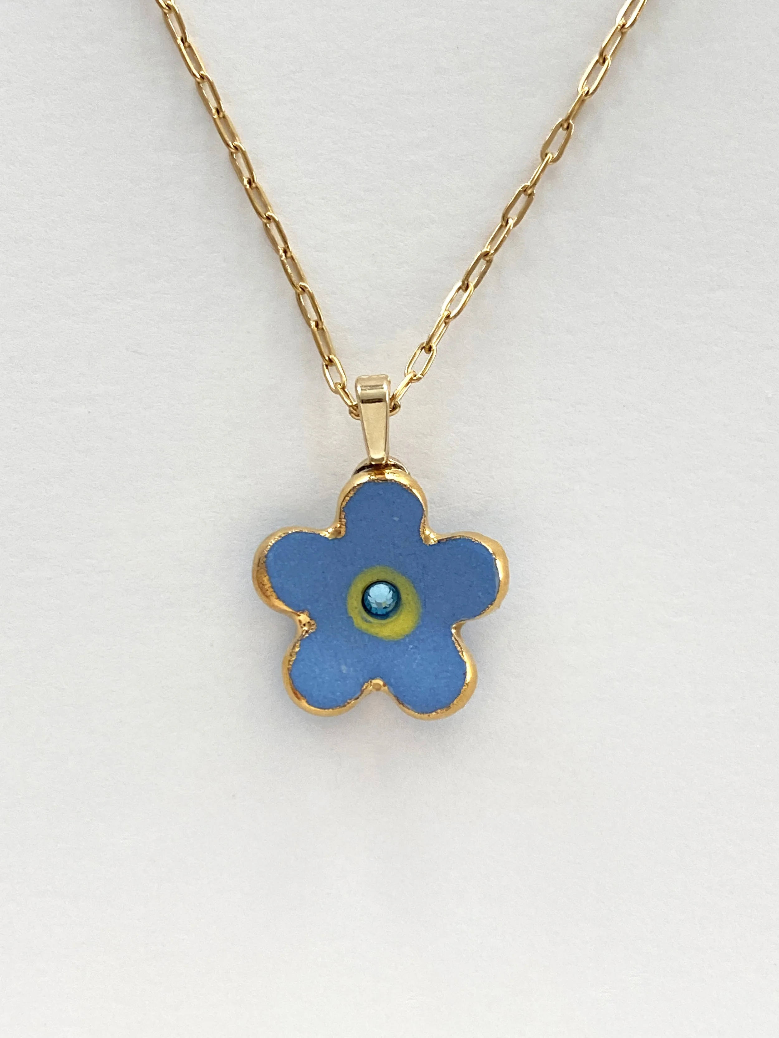 Forget-Me-Not Pendant Necklace