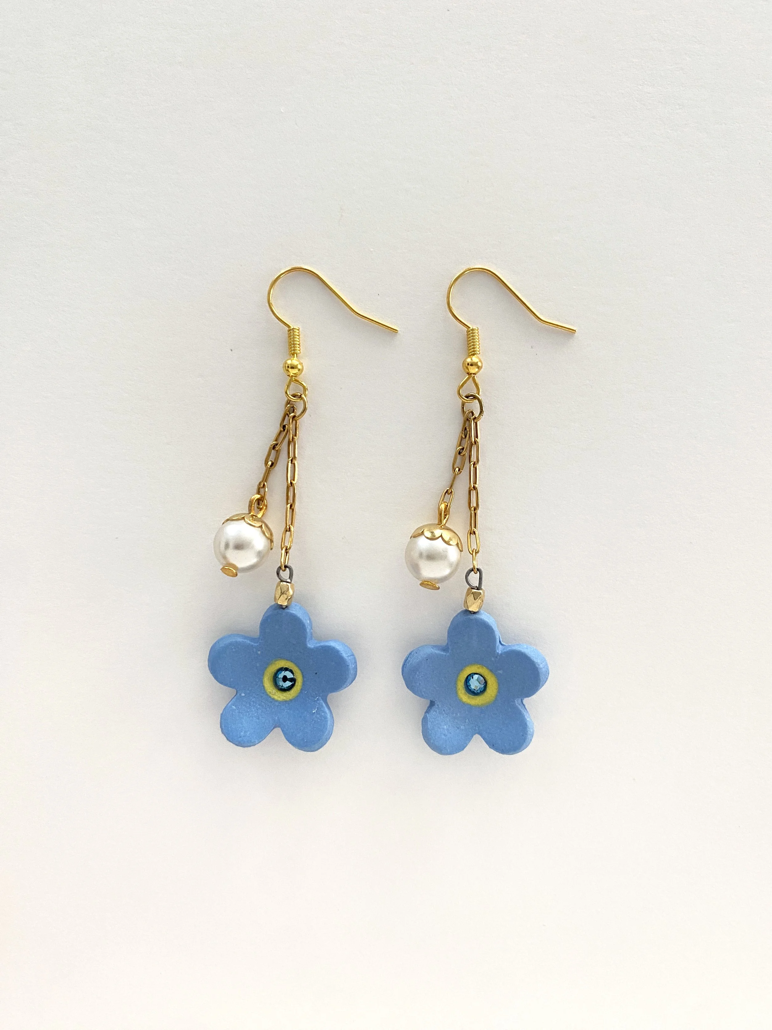 Forget-Me-Not Dangle Earrings