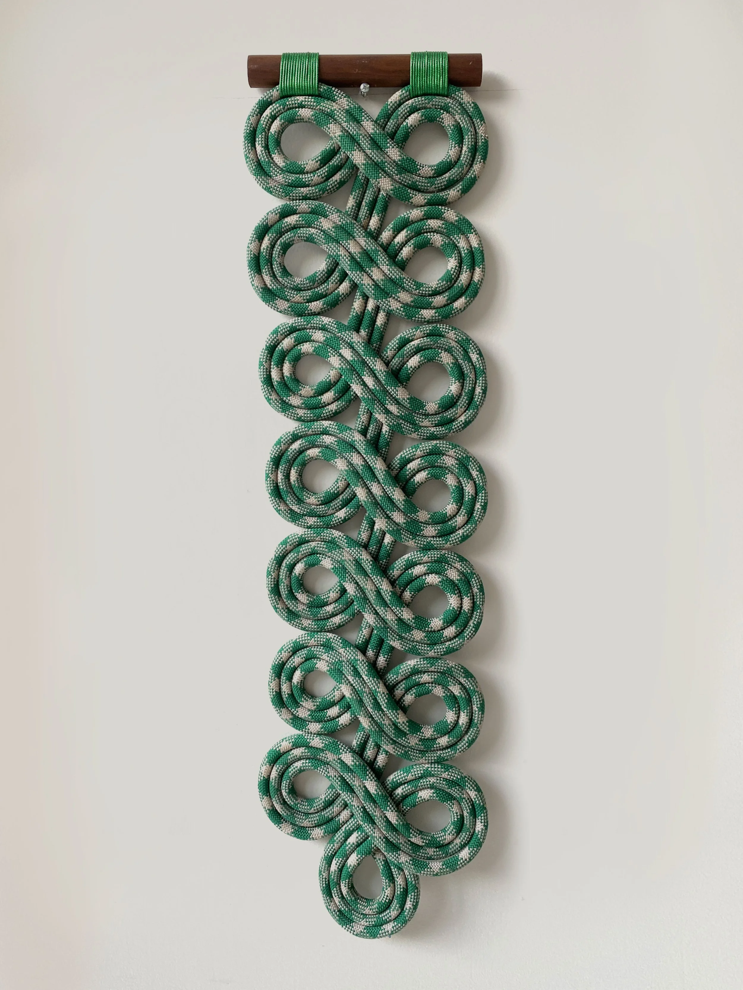 "Walk on the Wild Side" — Retired Climbing Rope Wall Art