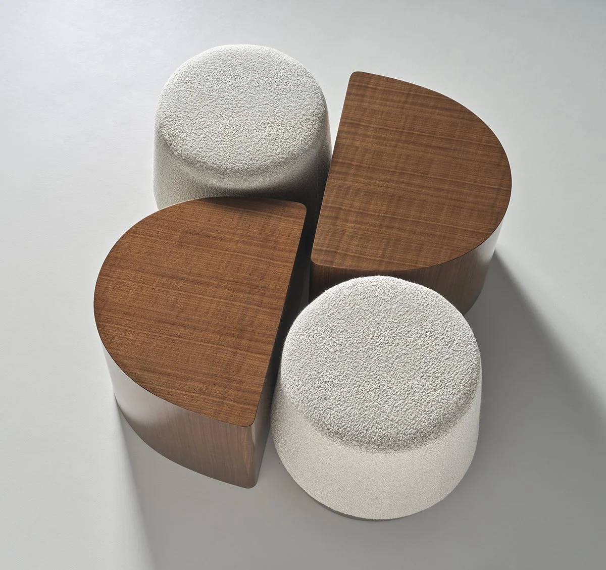 Budding Cocktail Table & Thimble Ottoman