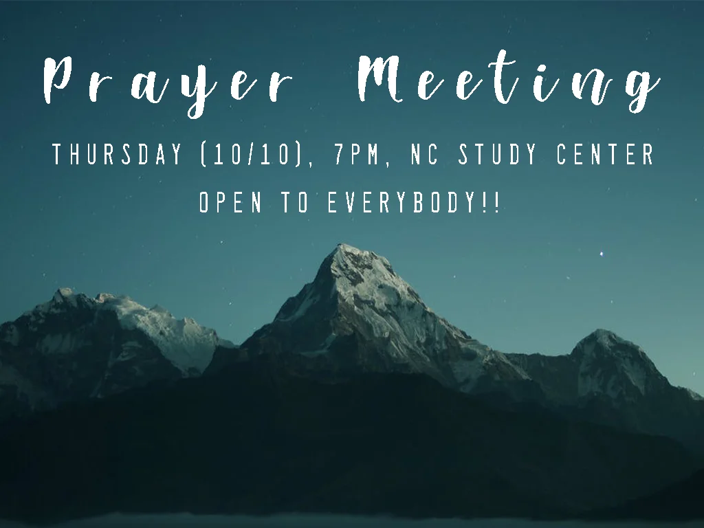 Thursday Prayer Meeting