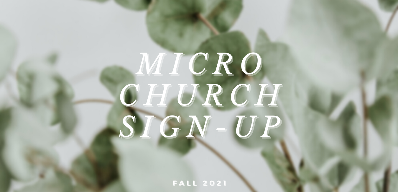 Micro-Church Sign Up