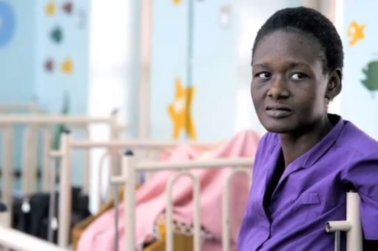 "Cancer's Lonely Soldier in Uganda: Part I of V" was featured on PRI and also featured online by PBS Newshour. This is a still shot from the video. Images by Joanne Silberner, Jacqueline Koch and Fred Hutchinson.
