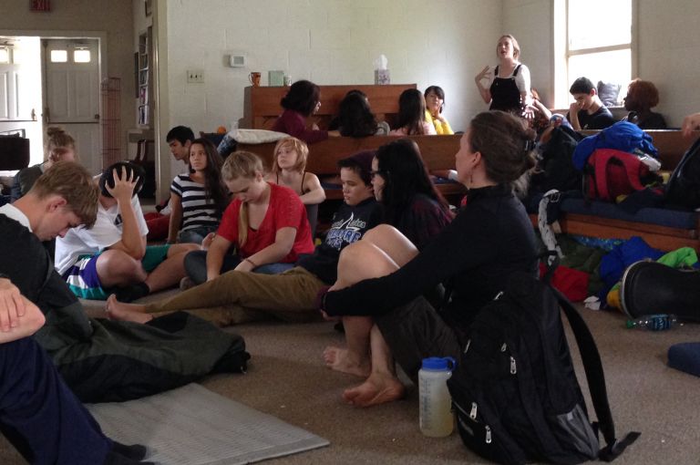 Students respond to the question, "Is self-immolation an effective form of protest?" Image by Mark Schulte. United States, 2013