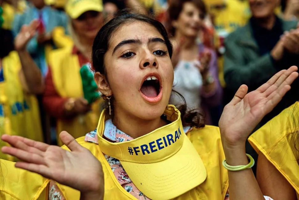 Protesters rally against Iranian president at United Nations