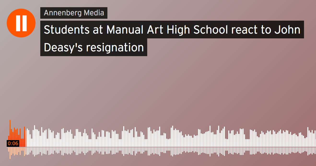 Students at Manual Art High School react to John Deasy’s resignation