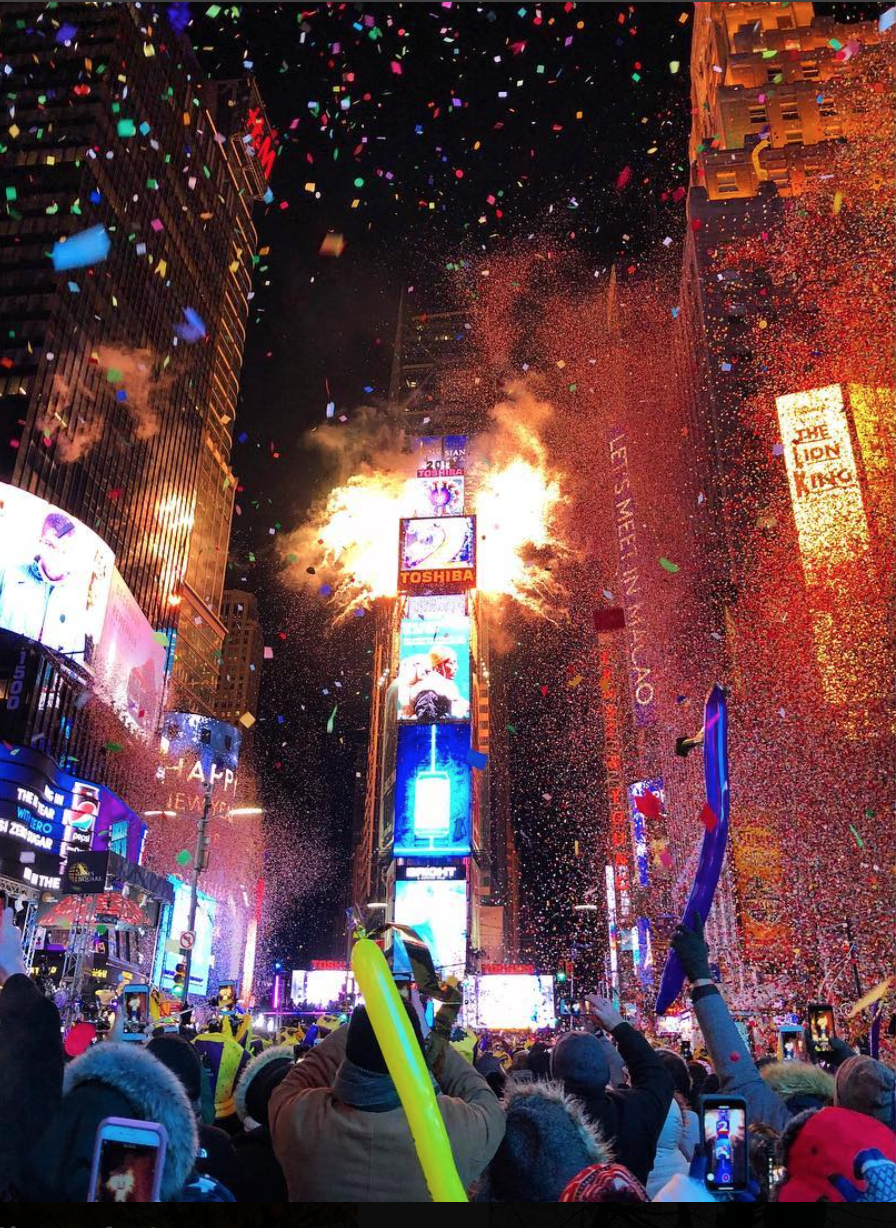 Crystal ball drops in frigid Times Square to mark 2018