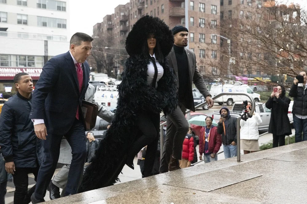 Cardi B shows up at court in style for strip club fight case