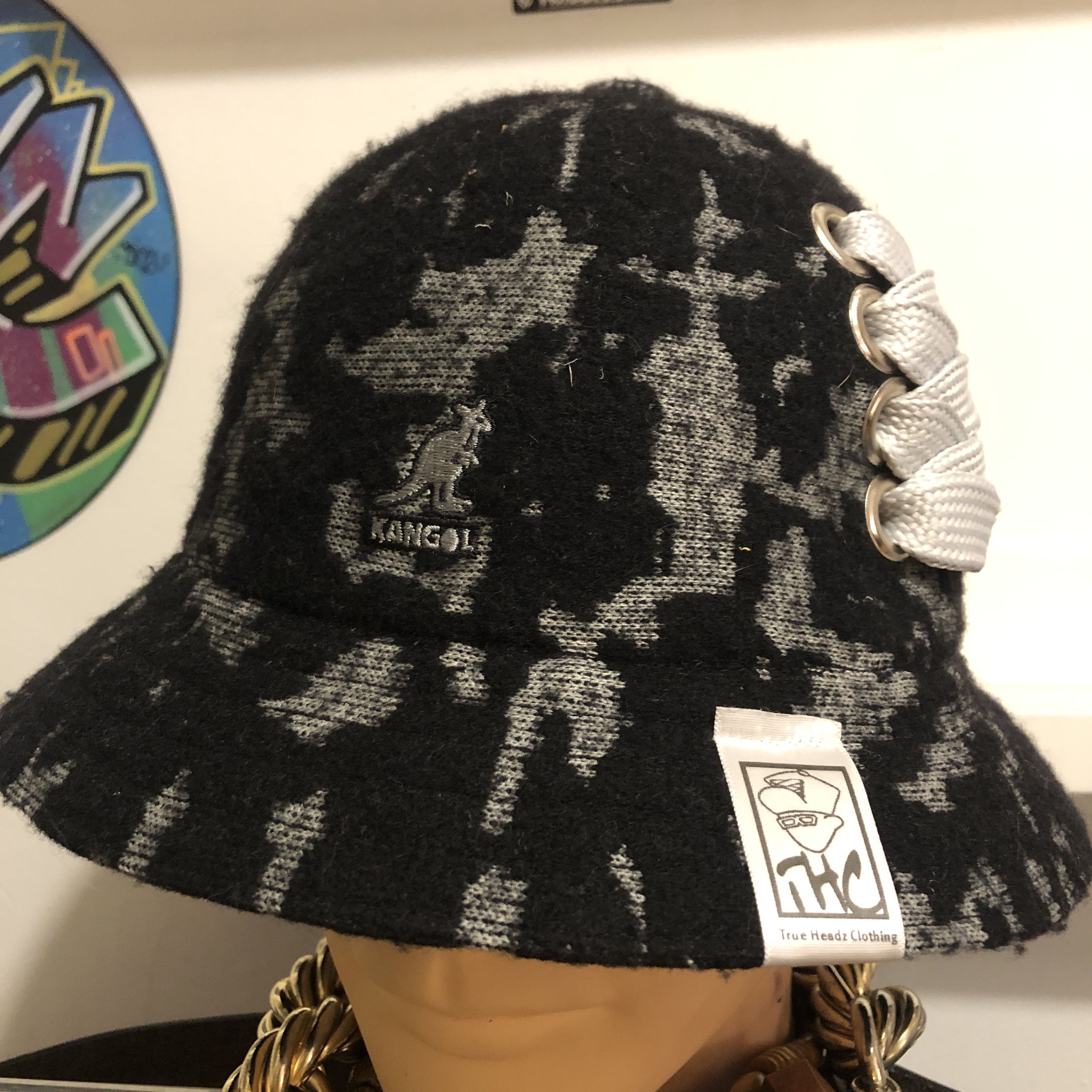 KANGOL 明るかっ / SHOE LACE QUILTING BUCKET HAT